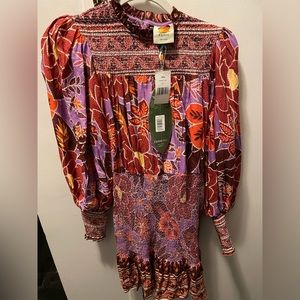 Farm Rio Sweet Lilac Floral Dress